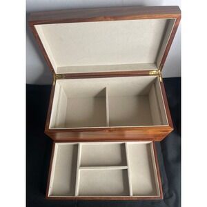 Things Remembered Wooden Jewelry Box‎ Organizer Trinket Storage Keepsake